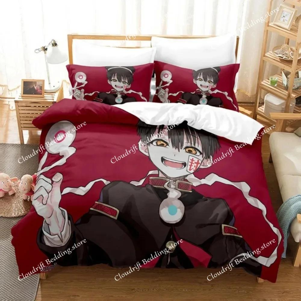 Toilet-bound Hanako-kun Bedding Set Japanese Anime Duvet Cover Set Single Queen Full King Twin Size Boys Teens Duvet Cover026