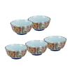 Yuuki Roman Small Bowls (5 Pieces), Nishiki, Old Imari Style, Gorgeous and Ornate [Arita Ware, Made In Japan]