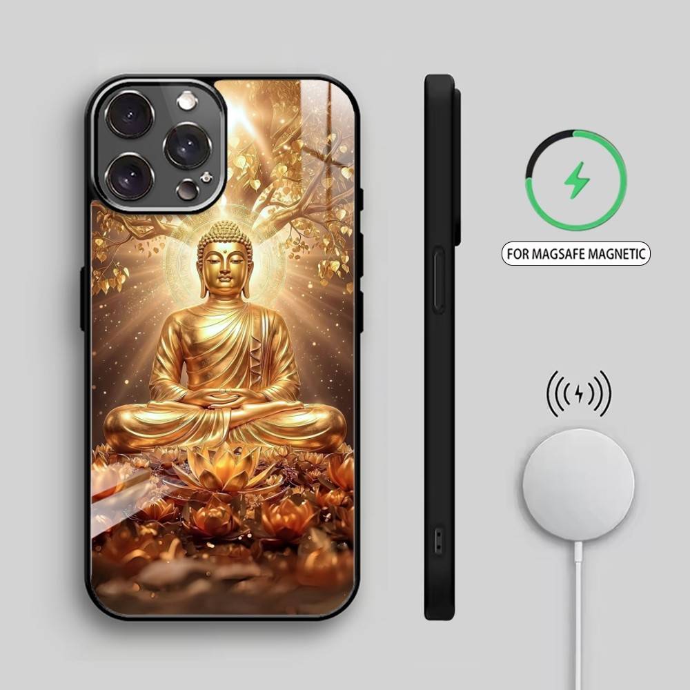 B-Buddha   Phone Case For iPhone17,16,15,14,13,12,11 Plus,Pro Max Magnetic For Magsafe Wireless Charging