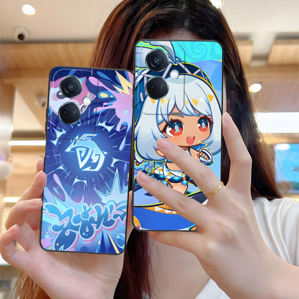 Spiel GI Mualani Mattes TPU-Handyhülle für OPPO Reno 14 13 12 11 10 9 8 7 6 5 F T Pro 5G Bunte Druckabdeckung