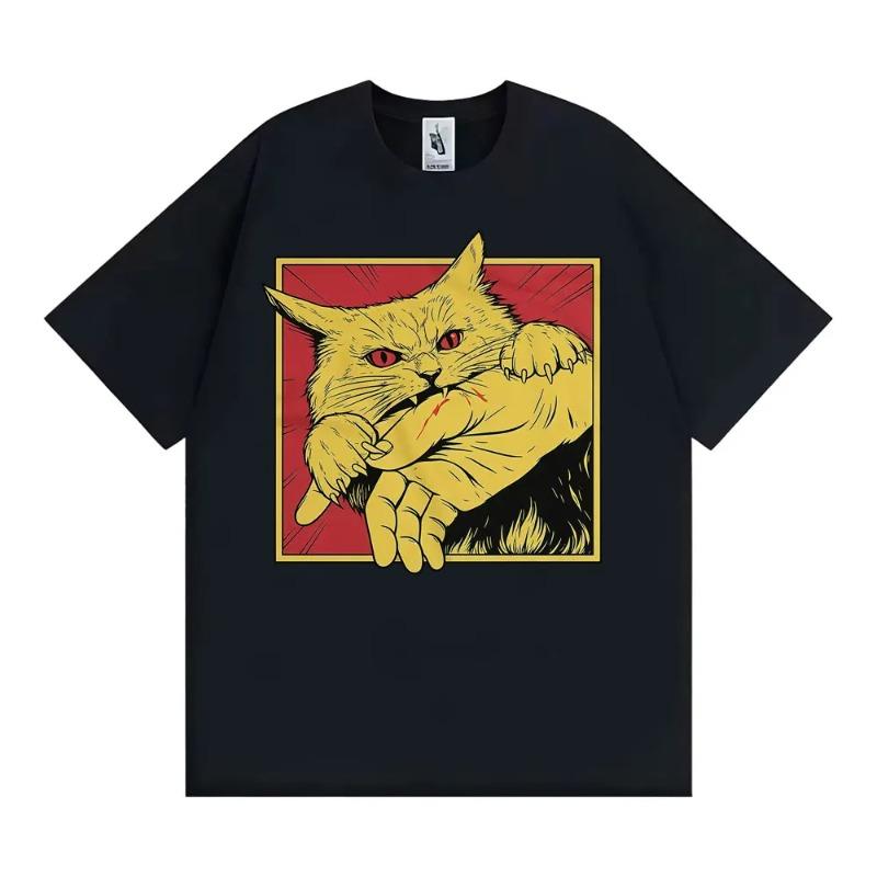 Unisex Vintage Fashion Funny Tee Oversized T Shirt for Men Summer Tops High Quality 100 Cotton Loose Breathable Simple Stylish