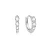 Ania Haie Silver Gradient Sparkle Hunger Hoop 925 Silver Earrings E075-03H