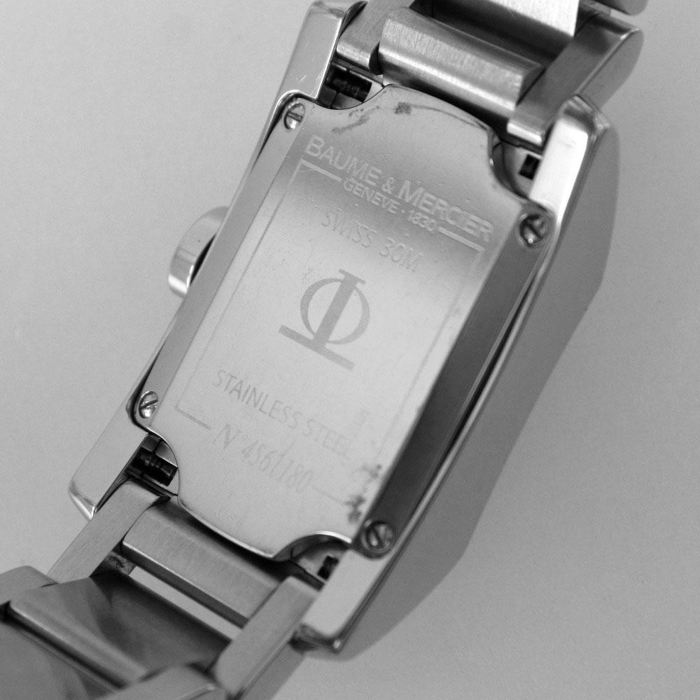 baume & mercier Diamant Watches Diamond Bezel Silver White shellDial Stainless Steel Quartz Analog Display Women Used