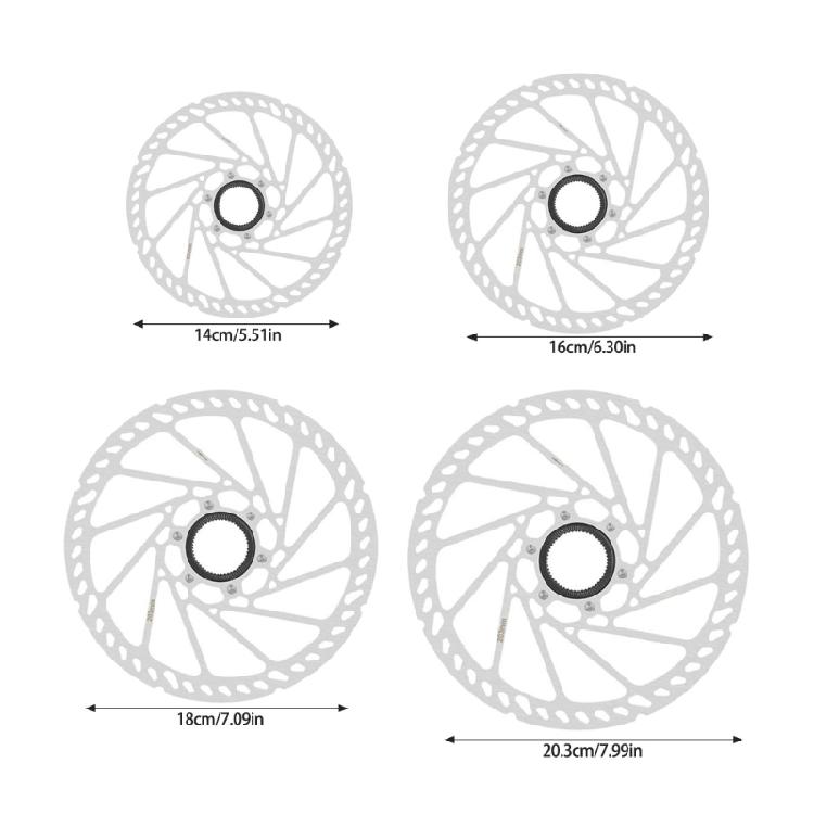 140mm 160mm 180mm 203mm Disc Brake Rotor Stainless Steels Bike Disc Brake Rotor for Bicycles Road Bikes Mountain Bikes