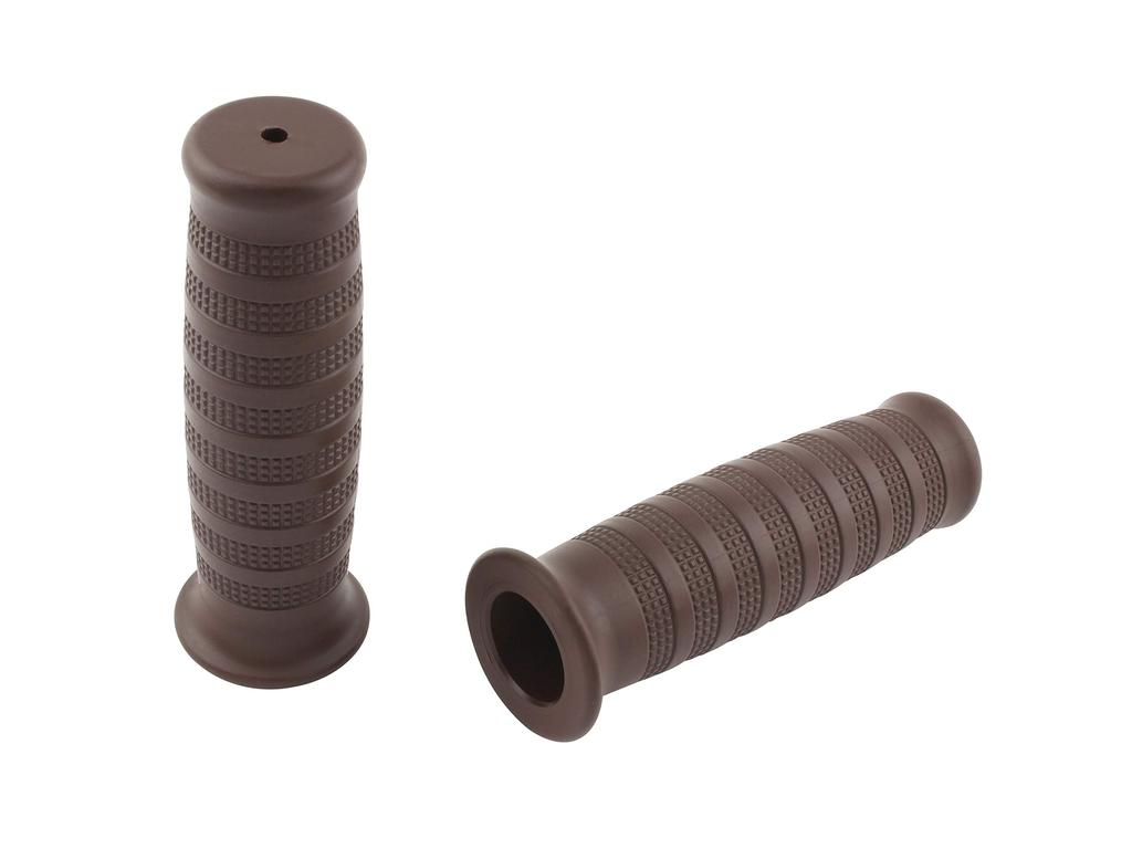 POSH FAITH Ring Barrel Grip for Dark 22.2mm Handlebars, Brown, 010372-DR