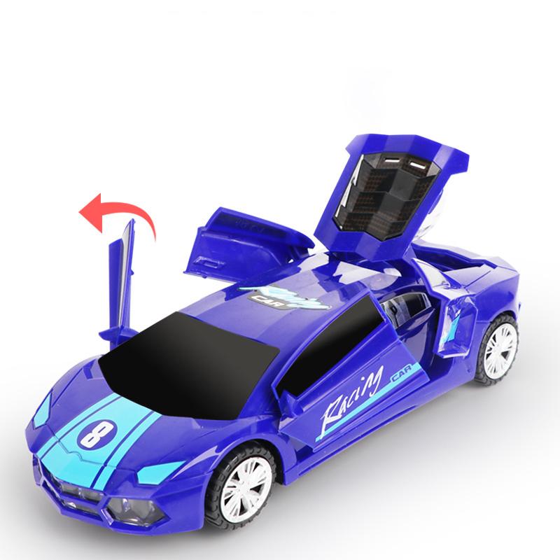 Elektrisches tanzendes Deformations-rotierendes Universal-Polizeiauto-Spielzeugauto-Jungenspielzeug-Kind ...Mädchenauto-Weihnachtsgeburtstagsgeschenk