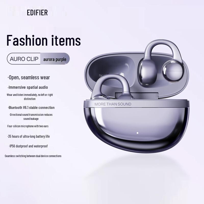 Edifier Auro Clip Open-Ear Bluetooth Übersetzer Kopfhörer