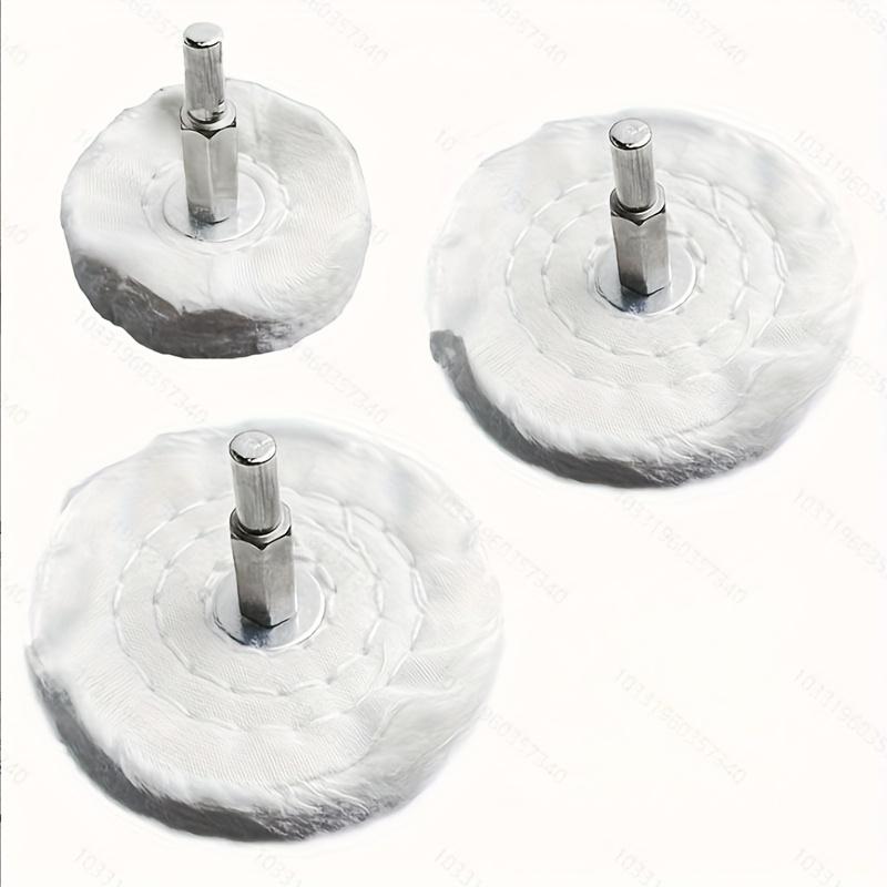 2/3/4 Inch Mirror Polishing Wheel Set with Handle - Suitable for Grinding Wheel Machine Tools, Diamond Carving And Jewelry Polishing Wheel