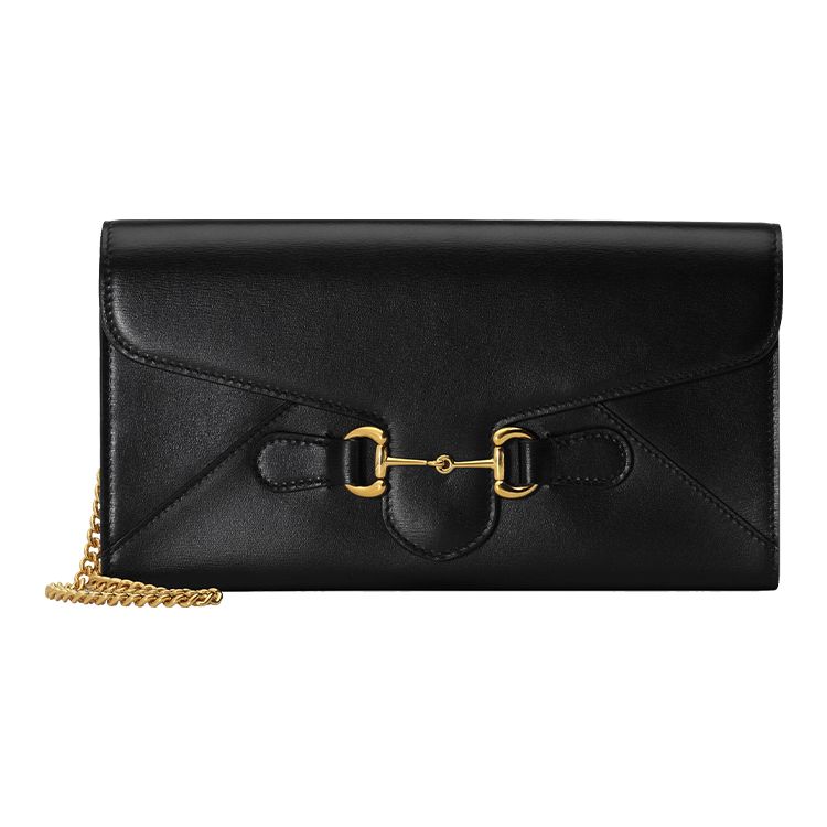 

Gucci Horsebit 1955 Vintage Gold Chain Shoulder Strap Leather Clutch Crossbody Bag Women bags Black 614381-0YK0G-1000 Box(Basic Set+Box)