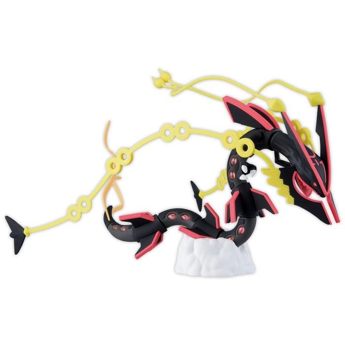 BANDAI SPIRITS Pokemon Plastic Model Collection Select Series Black Mega Rayquaza, Assembled & Pre-Colored Plastic Model