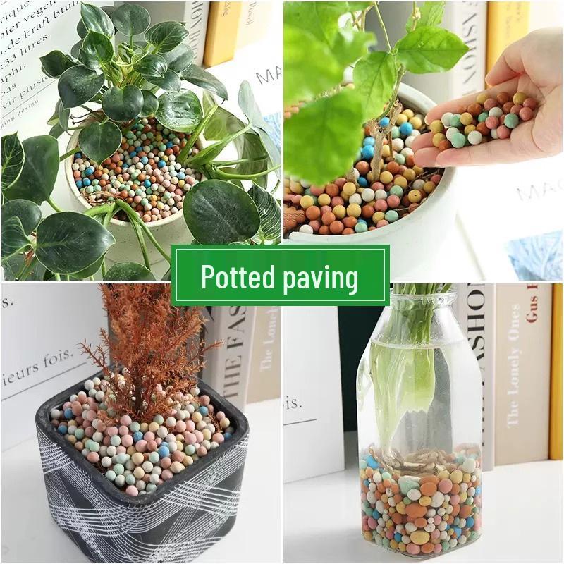 Breathable Colored Ceramic Particles for Flower Bedding, Hydroponics, Topdressing, and Succulent Growth