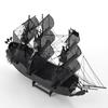 Black Pearl Pirate Ship 3D Metal Model Puzzle Toy, Birthday Gift for Adults