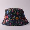 Digital printing small edge bucket hat spring and summer double-sided can wear outdoor sunshade basin hat spot