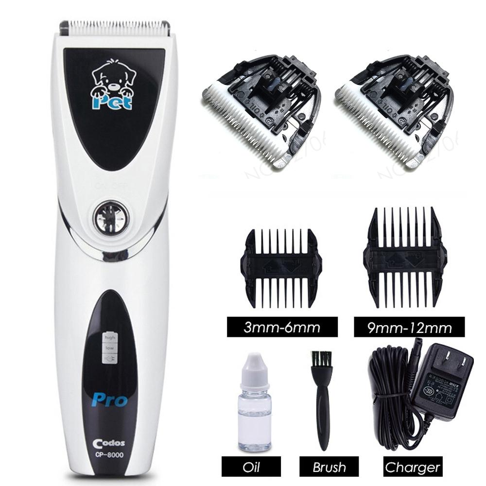 Codos CP8000 Profional Cat Dog H Trimmer Electric Mower Pet H Clipper Rechargeable Pets Groomg Shaver Hcut He