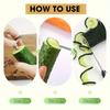 Vegetable Spiral Cutter - Stainless Steel Handheld Slicer with Curved Design Suitable for Even Cutting of Potatoes 3