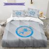 Millwall FC Pattern Bedding Quilt Set  Home Decoration  Gift (1 * Duvet Cover + 2 * Pillowcase  Without Core).xwn