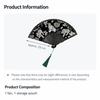 Korean Traditional Bamboo Folding Fan Korean alphabet (Hangeul), Sipjangsaeng & Hojakdo (7 Options)