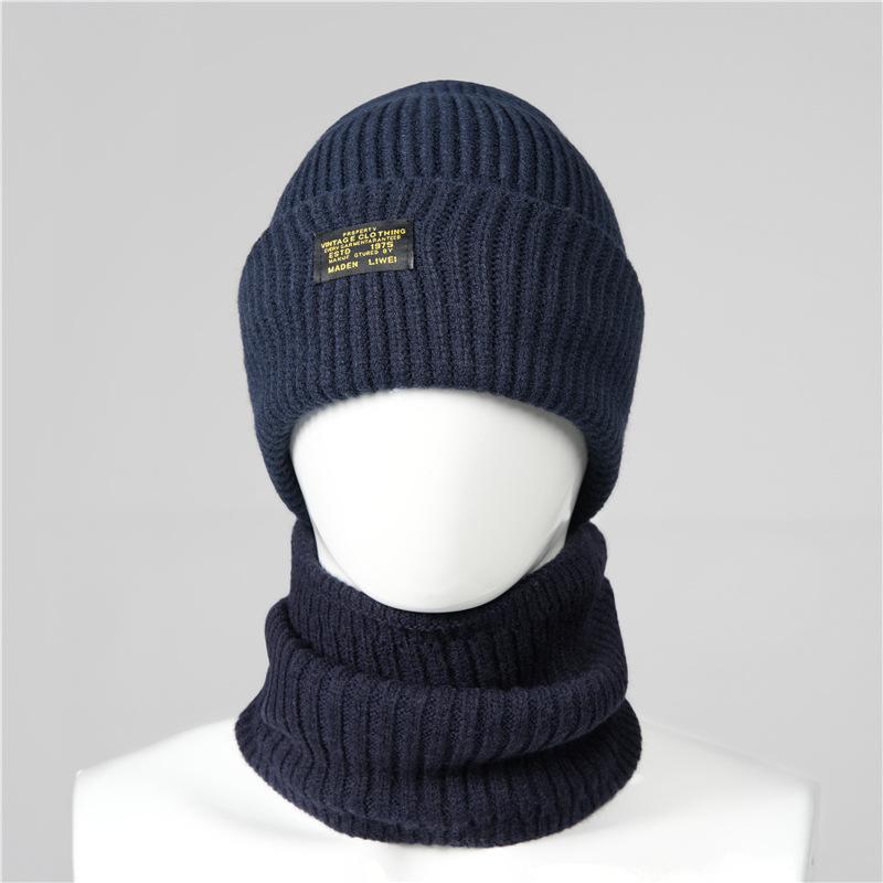 Winter Balaclava Hat Thermal Men's Hat Autumn and Winter Cycling Wool Hat Cold Hat Thickened Knitted Headgear