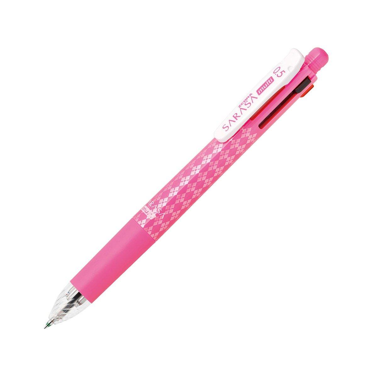 Zebra 4 Colors Sharp Sarasa Multi Multi-Function Pen, + 0.5 Ink, Pink, P-J4SA11-P розовый