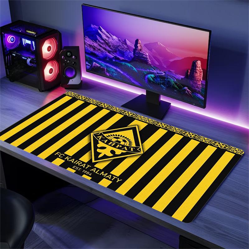 Kairat Almaty Color Mouse Pad Large Gaming Table Cushion Non-slip Laptop Tablet Big Mousepad XXL Mat Mini PC Playmat With Lock edge