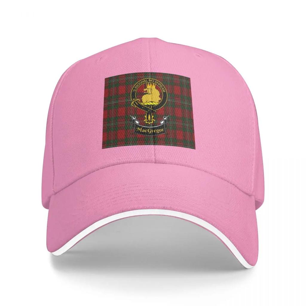 Scottish MacGregor Clan Tartan and Crest Products Baseball Cap Dad Hat Unisex Hat Women Unisexs
