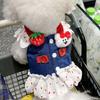 Pet Clothes, Dog And Cat Clothes, Summer Thin Traction Denim Vest Skirt, Teddy Bichon Small Dog