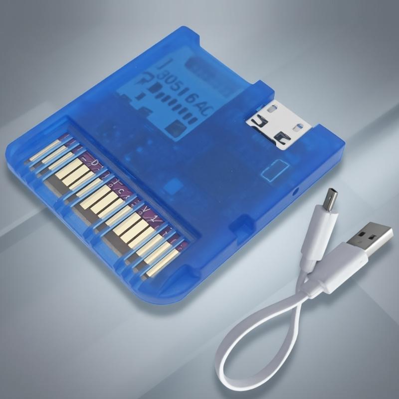 Game Reader Cartridge for Console Transparent Case Game Card Easy Firmware Update Low Power Consumption