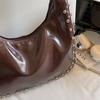 Sac Hobo en Cuir pour Femme Sac à Bandoulière Riveté avec Détail Nœud