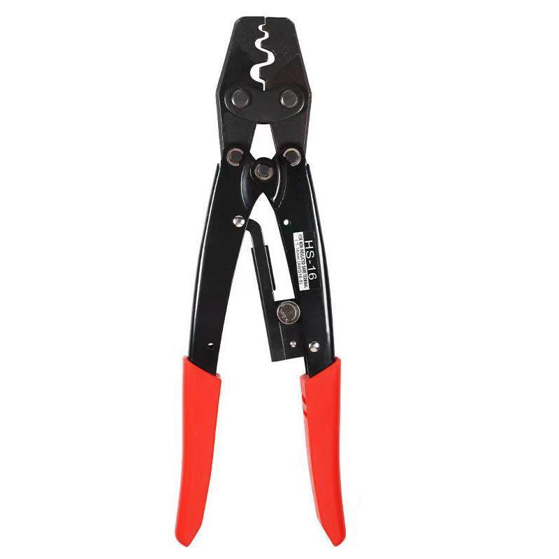 1Pcs HS-16 Japanese Style Ratchet Crimping Tool Portable Anti-slip Crimping Pliers for Electrician Cable Terminal Crimping one size