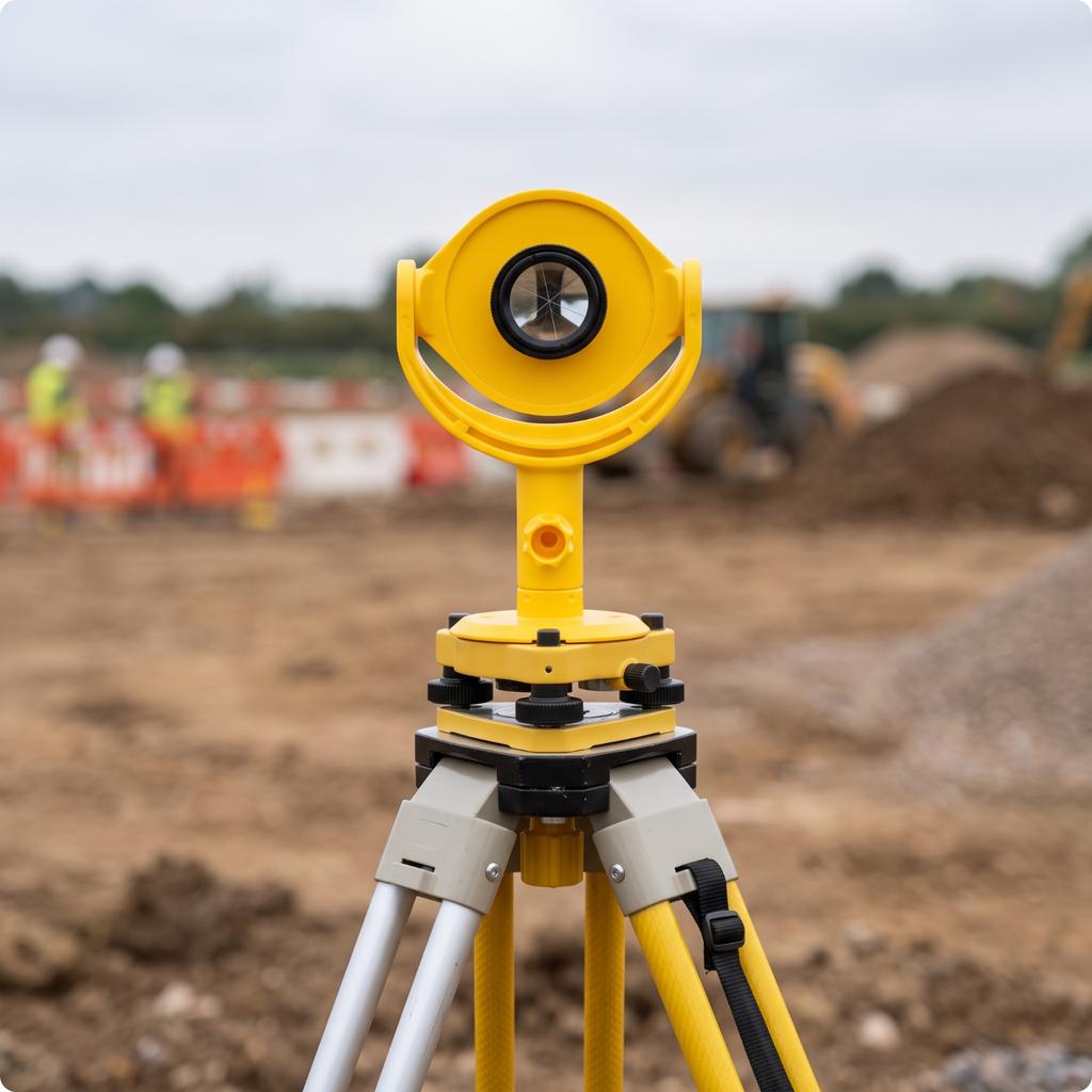 Mini Surveying Prism Precision Mini Prism Copper-Coated Heavy-Duty for Surveyors, Construction Sites