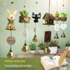 Totoro Ceramic Wind Chime Ornament - Cute Japanese Wall Decor for Girls' Bedroom