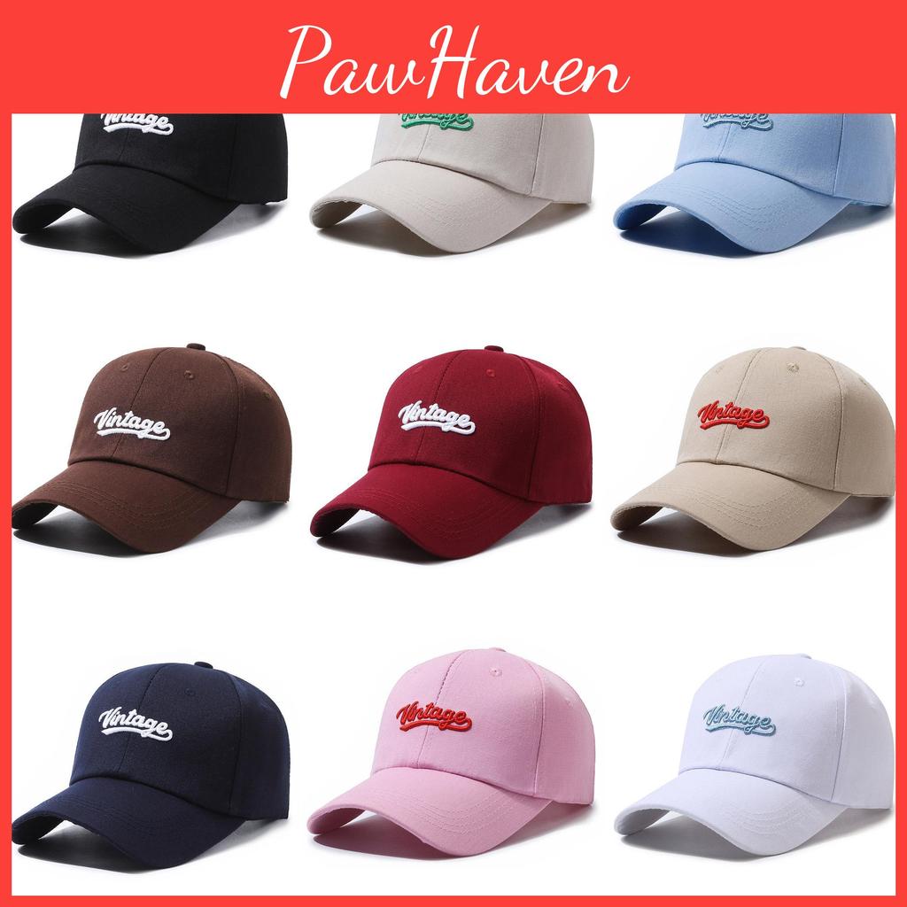 Vintage Letter Embroidery Baseball Cap Outdoor Breathable Peaked Caps Gifts