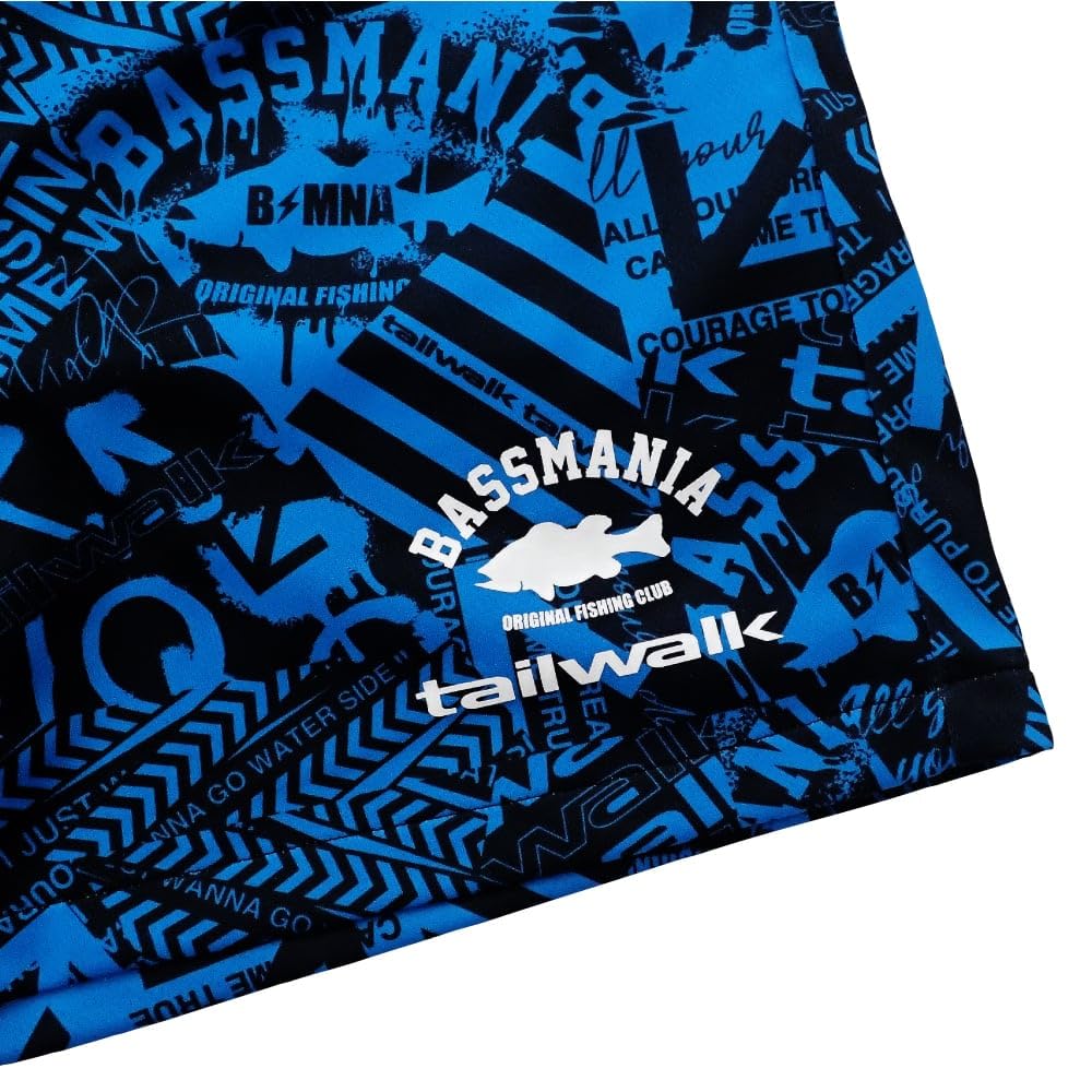 Tailwalk x Bassmania Collaboration Dry Shorts BLACK x BLUE L