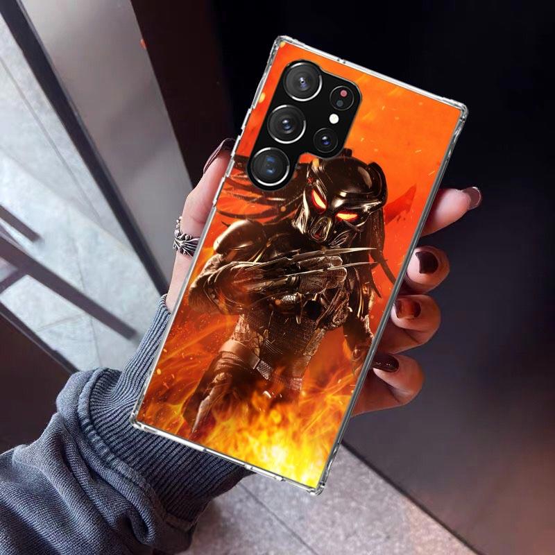 Alien Vs Predator Painted Phone Case For Samsung Galaxy S23 S24 S25 Edge S26 Ultra S22 + S21 Plus S20 FE Cover Silicone Print Sh