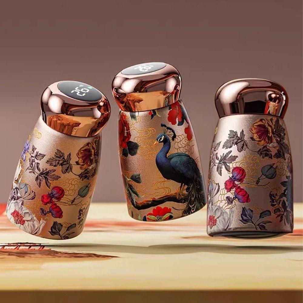 

Intelligent Vacuum Insulated Cup Retro Coffee Cup Durable Water Cup for Home Work Style 3