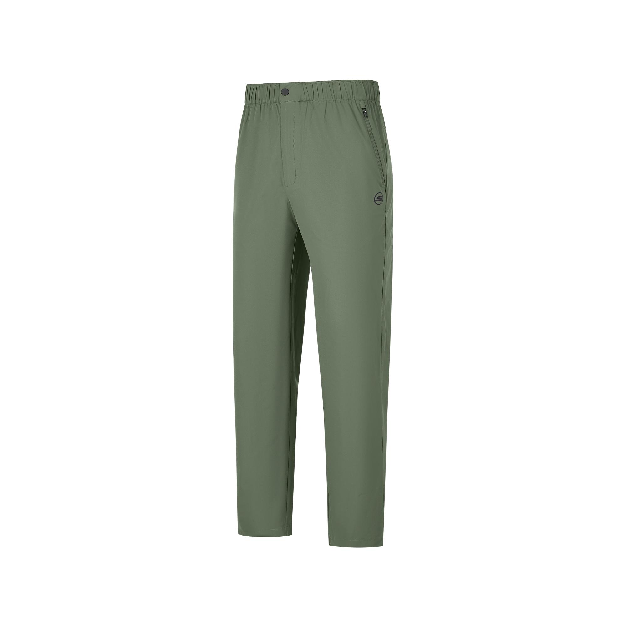Skechers Comfortable Soft Skin-Friendly Versatile Quick-Dry Casual Pants Men bottoms Thyme-Green P225M118-031F L