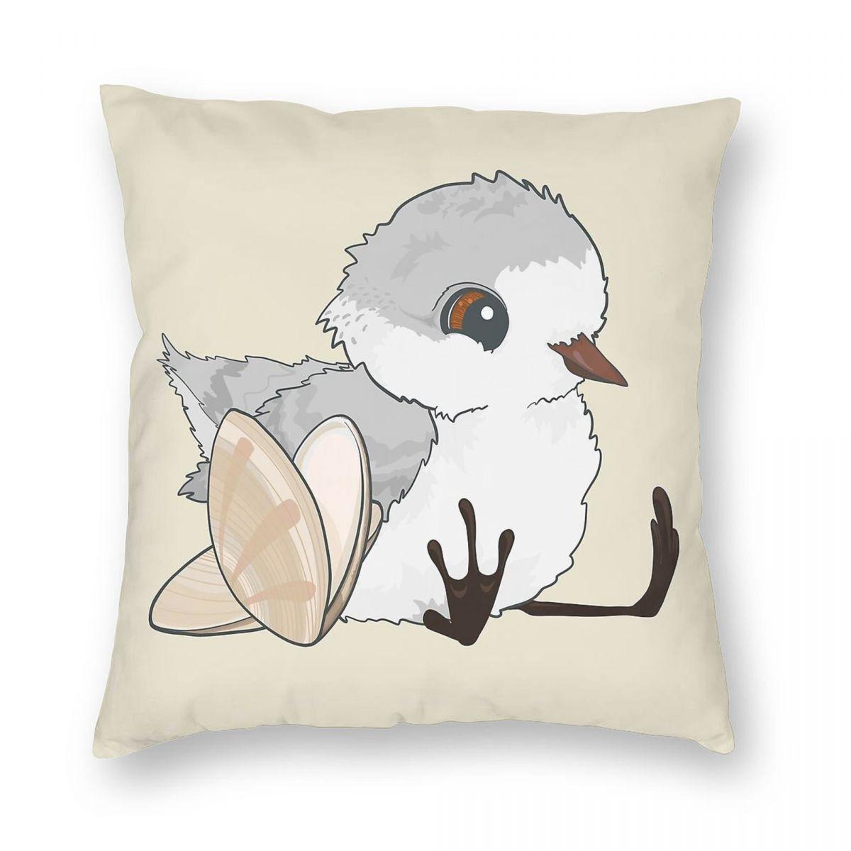 Piper Baby Sandpiper With Shells Square Pillowcase Polyester Linen Velvet Printed Zip Decor Home Cushion Case 30x30cm