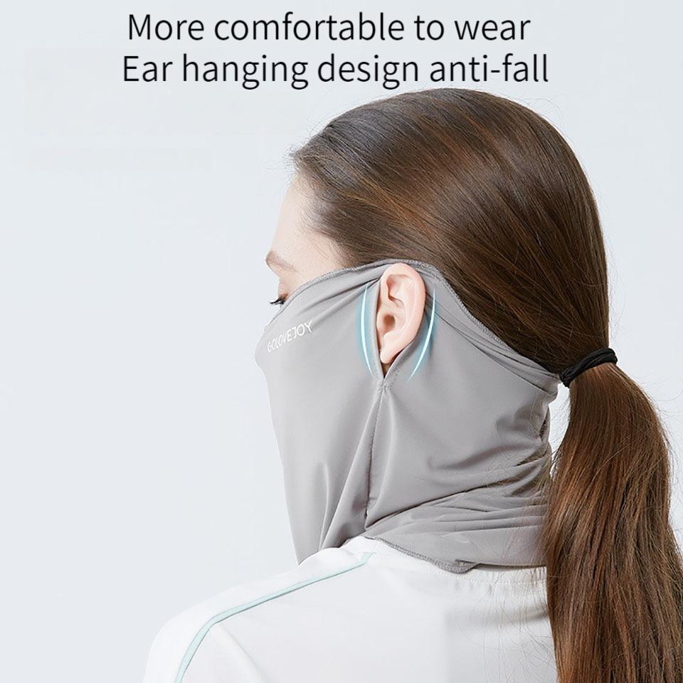 Gobygo 1Pcs Upf50+ Summer Sun Mask Breathable Uv-Protective Neck Mask Outdoor Cycling And Mountain Climbing Sports Men Women