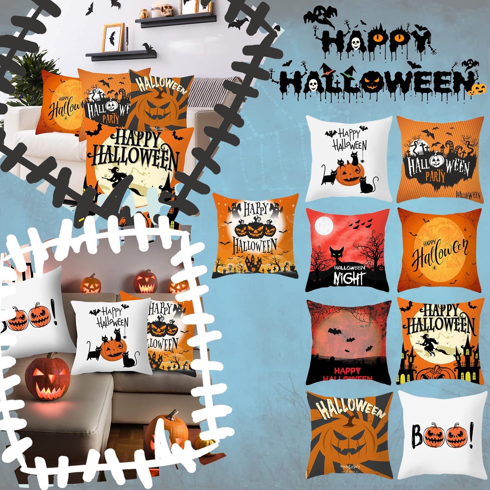 

Наволочка персиковой кожи Happy Halloween, легко ваш диван и другое