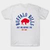 Heren Zwart Print T-shirt Buffalo Bills Just One Before I Die - Sultan Desain #61 No-Cut Transferpapier Print Katoenen T-shirt