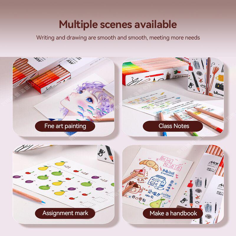 Erasable Colored Pencils 24/36/48 Colors Drawing Pencils Set School Office Writing Stationery Drawing Sketching Art Supplies