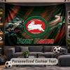 Wall Hanging Tapestry Custom NameSouth Sydney Rabbitohs Pattern Personalized Printed Fabric Wall Decor