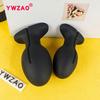 YWZAO Anal Plug Liquid Silicone Soft Venting Design Use When Going Out G58