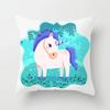 Home Decor Unicorn Themed Cute Patterns for Cozy Decor Pattern Cushion Cover Suitable for Sofa Bedroom Car Pillow Cover