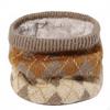 Neck Warmer, Thick Knit Scarf, Winter Thermal for Men Women Khaki