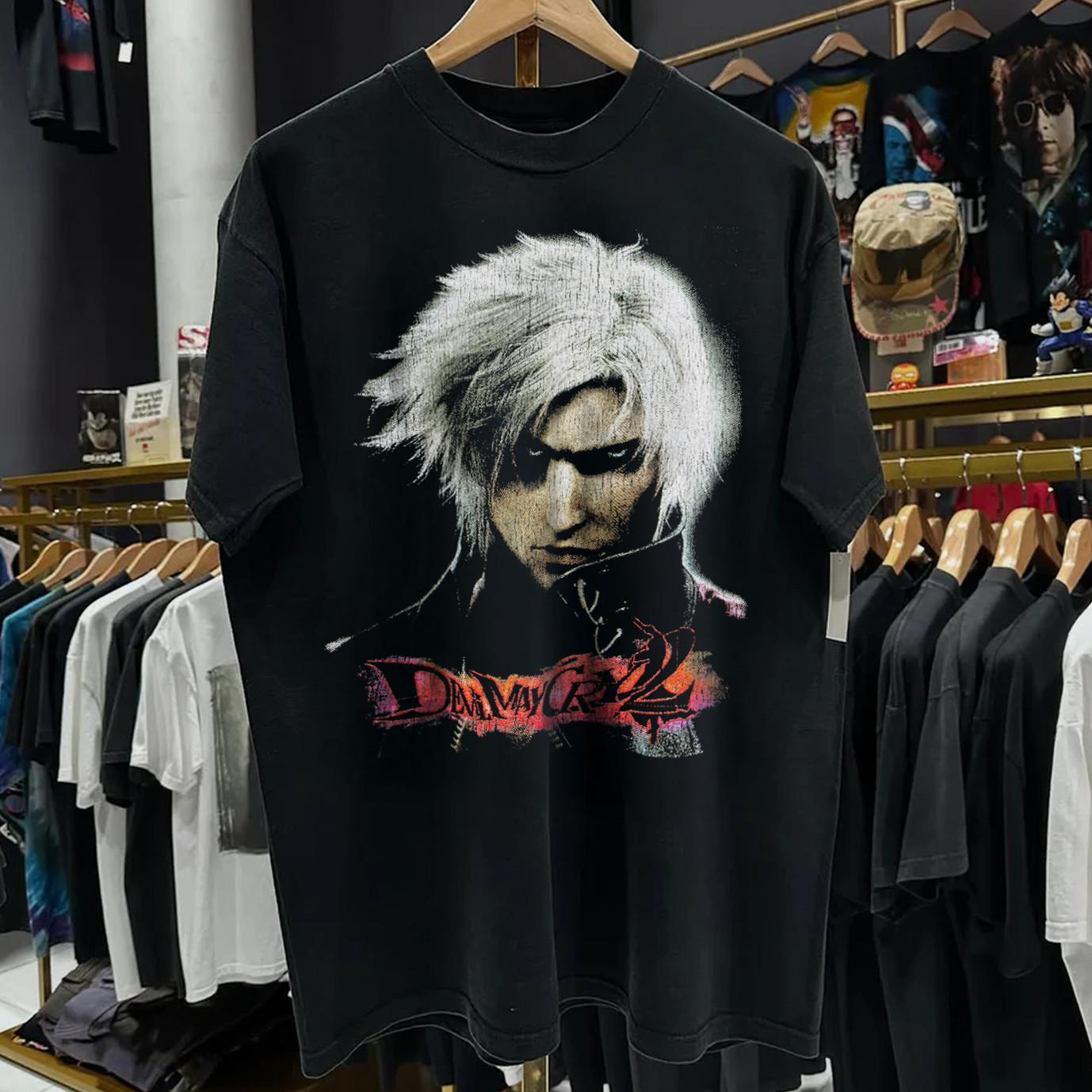 03 Devil May Cry 2 Ps2 Rare T-Shirt Black S XL