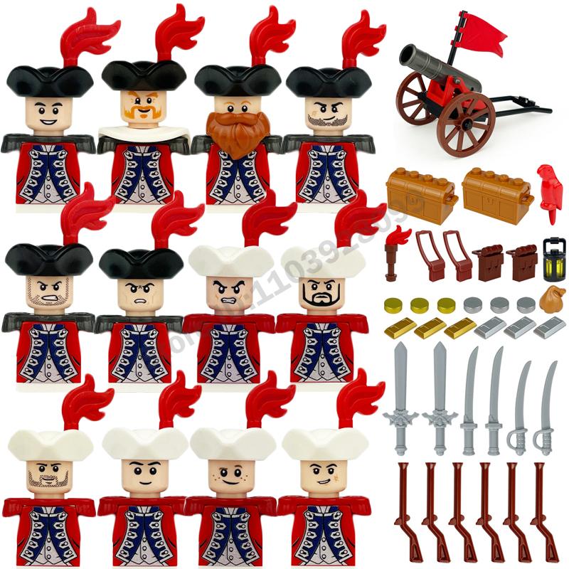 Medieval Military Building Blocks Roman Officer Soldier Knight Imperial Army Head Of State Elf Hunter Lion King War Horse Brick
