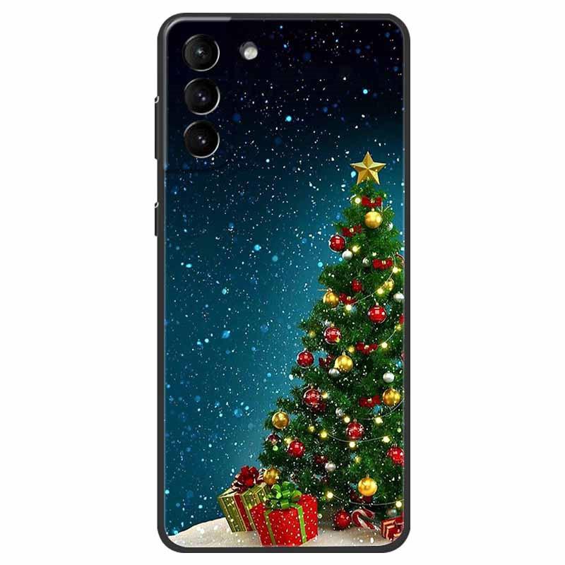 Christmas Case For Samsung S21 Plus Case S21 FE Silicone Soft TPU Cover for Samsung Galaxy S21 / S21 Ultra FE + 5G Case New Year
