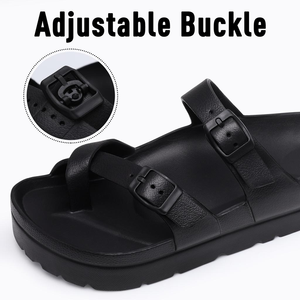 Fashion KIDMI Womens Platform Sandals with Arch Support Women Sandals Outdoor Light Beach Sandal Woman Comfort Ultra Cushion EVA Slides