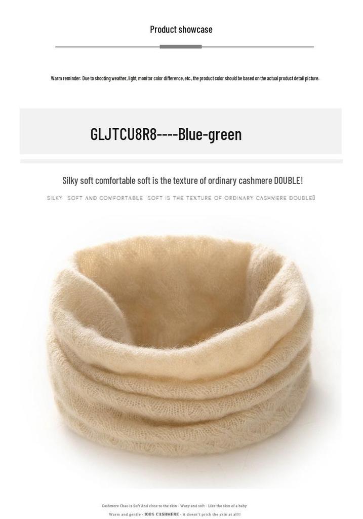Autumn/Winter 100% Pure Cashmere Maple Leaf Hollow Unisex Neck Gaiter Scarf
